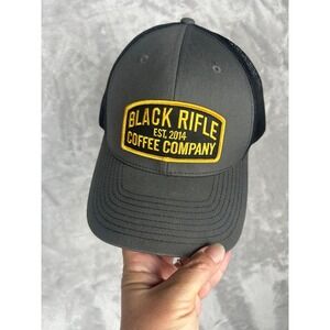 Black Rifle Coffee Company Trucker Hat Gray Adjustable Snapback Cap